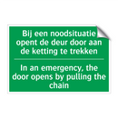 Bij een noodsituatie opent de /.../ - In an emergency, the door /.../