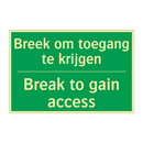 Breek om toegang te krijgen - Break to gain access