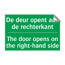 De deur opent aan de rechterkant /.../ - The door opens on the right-hand /.../