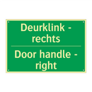 Deurklink - rechts - Door handle - right & Deurklink - rechts - Door handle - right