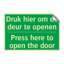 Druk hier om de deur te openen - Press here to open the door /.../