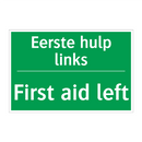 Eerste hulp links - First aid left & Eerste hulp links - First aid left