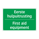 Eerste hulpuitrusting - First aid equipment & Eerste hulpuitrusting - First aid equipment