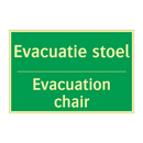 Evacuatie stoel - Evacuation chair & Evacuatie stoel - Evacuation chair