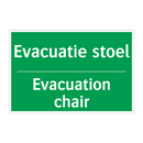 Evacuatie stoel - Evacuation chair & Evacuatie stoel - Evacuation chair