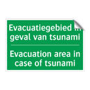 Evacuatiegebied in geval van tsunami /.../ - Evacuation area in case of /.../