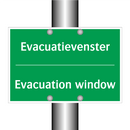 Evacuatievenster - Evacuation window & Evacuatievenster - Evacuation window