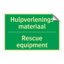 Hulpverlenings materiaal - Rescue equipment & Hulpverlenings materiaal - Rescue equipment