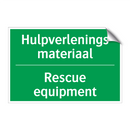Hulpverlenings materiaal - Rescue equipment & Hulpverlenings materiaal - Rescue equipment