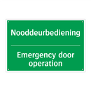 Nooddeurbediening - Emergency door operation & Nooddeurbediening - Emergency door operation