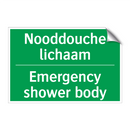 Nooddouche lichaam - Emergency shower body & Nooddouche lichaam - Emergency shower body