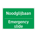 Noodglijbaan - Emergency slide & Noodglijbaan - Emergency slide & Noodglijbaan - Emergency slide