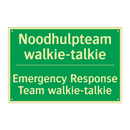 Noodhulpteam walkie-talkie - Emergency Response Team walkie-talkie /.../