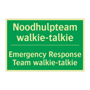Noodhulpteam walkie-talkie - Emergency Response Team walkie-talkie /.../