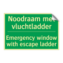 Noodraam met vluchtladder - Emergency window with escape /.../