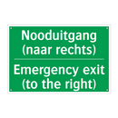 Nooduitgang (naar rechts) - Emergency exit (to the right) /.../