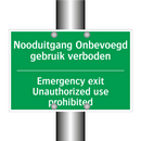 Nooduitgang Onbevoegd gebruik /.../ - Emergency exit Unauthorized /.../
