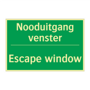 Nooduitgang venster - Escape window & Nooduitgang venster - Escape window