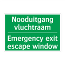 Nooduitgang vluchtraam - Emergency exit escape window /.../