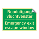 Nooduitgang vluchtvenster - Emergency exit escape window /.../