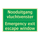 Nooduitgang vluchtvenster - Emergency exit escape window /.../