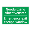 Nooduitgang vluchtvenster - Emergency exit escape window /.../