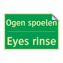 Ogen spoelen - Eyes rinse & Ogen spoelen - Eyes rinse & Ogen spoelen - Eyes rinse