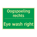 Oogspoeling rechts - Eye wash right & Oogspoeling rechts - Eye wash right