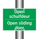 Open schuifdeur - Open sliding door & Open schuifdeur - Open sliding door