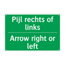 Pijl rechts of links - Arrow right or left & Pijl rechts of links - Arrow right or left