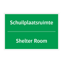 Schuilplaatsruimte - Shelter Room & Schuilplaatsruimte - Shelter Room