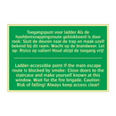 Toegangspunt voor ladder Als de /.../ - Ladder-accessible point If /.../