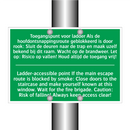 Toegangspunt voor ladder Als de /.../ - Ladder-accessible point If /.../