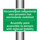 Verzamelpunt toegankelijk voor /.../ - Assembly point accessible /.../