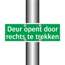 Deur opent door rechts te trekken & Deur opent door rechts te trekken