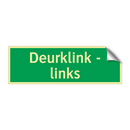Deurklink - links & Deurklink - links & Deurklink - links & Deurklink - links