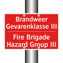 Brandweer Gevarenklasse III - Fire Brigade Hazard Group III
