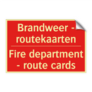 Brandweer - routekaarten - Fire department - route cards