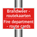 Brandweer - routekaarten - Fire department - route cards