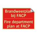 Brandweerplan bij FACP - Fire department plan at FACP