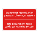 Brandweer routekaarten gaswaarschuwingssysteem /.../ - Fire department route cards gas warning /.../