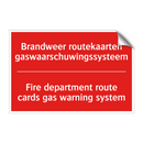 Brandweer routekaarten gaswaarschuwingssysteem /.../ - Fire department route cards gas warning /.../
