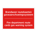 Brandweer routekaarten gaswaarschuwingssysteem /.../ - Fire department route cards gas warning /.../