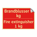 Brandblusser 1 kg - Fire extinguisher 1 kg
