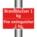 Brandblusser 1 kg - Fire extinguisher 1 kg