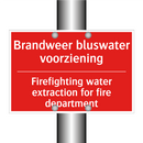 Brandweer bluswater voorziening - Firefighting water extraction for fire department /.../