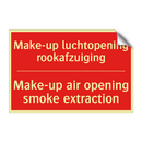 Make-up luchtopening rookafzuiging - Make-up air opening smoke extraction