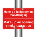 Make-up luchtopening rookafzuiging - Make-up air opening smoke extraction