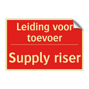 Leiding voor toevoer - Supply riser