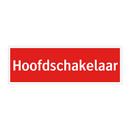 Hoofdschakelaar